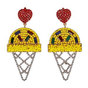 Crystal Ice Cream dangle Drop down  Earrings NEW